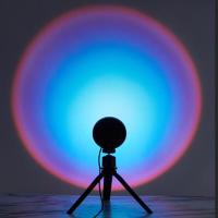 Dawn Sunset Background Lamp Sunset Table Lamp LED Rainbow Projection Lamp Live Broadcast Creative Projection Atmosphere Lamp
