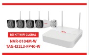 Trọn bộ 4 Camera Wifi 2mp Global + 1 đầu ghi 4 kênh 1080p + 1 ổ cứng WD