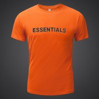 New MenS Sports Fitness T-Shirt Fashion Essentials Outdoor Casual Tee Tops Round Neck Solid Color Man Clothing Streetwear 【Size S-4XL-5XL-6XL】