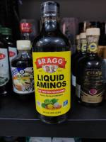 Bragg Liquid Aminos ซีอิ้วหมักจากถั่วเหลืองเพื่อสุขภาพเครื่องปรุงรสโปรตีนถั่วเหลือง 473 ml