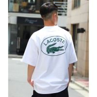 เสื้อยืดผ้าฝ้ายพิมพ์ลายขายดี [S-5XL]ถูกสุดๆxAO5   การ์ตูน   ของแท้ Lacoste Beams Big Croco เสื้อยืดลําลองแฟชั่นสําหรับผูS-5XL