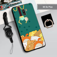 เคสอ่อนสำหรับ Xiaomi Mi 5S Plus เคสโทรศัพท์คลุมทั้งหมด2022ใหม่ป้องกันการตกหล่นกันรอยขีดข่วนฝามีที่ถือวงแหวนโทรศัพท์ &amp; เชือก