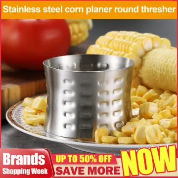 1pc Stainless Steel Corn Thresher & Peeler Kitchen Tool,fruit And Nut Slicer