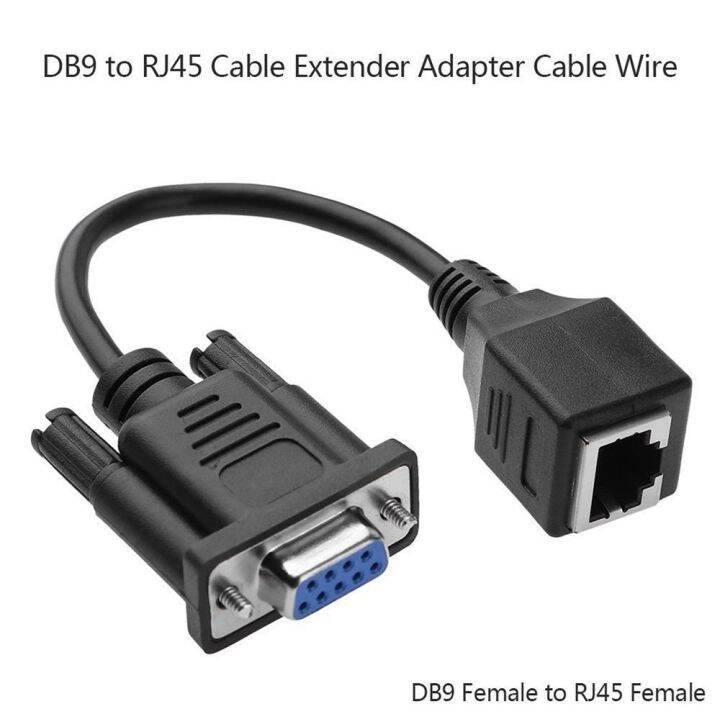 Extender Adapter Converter Cable DB9 to RJ45 Cable VGA Female to RJ45