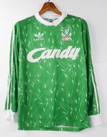 D9 LIVERPOOL GOALKEEPER GK GREEN 1989 1990 RETRO LS LONG SLEEVED FOOTBALL SHIRT SOCCER JERSEY Bruce Grobbelaar