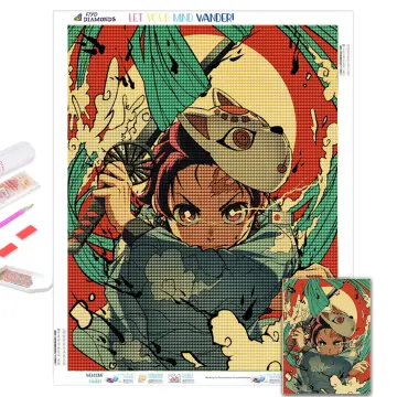 5D DIY Japanese Anime Diamond Painting Demon Slayer Diamond Embroidery  Mosaic Picture Art Cross Stitch Kit Home Decor cuadros