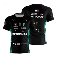 2023 Mens T-Shirt Summer BMW Racing F1 Launch 3d Top Trendy mens versatile T-shirt