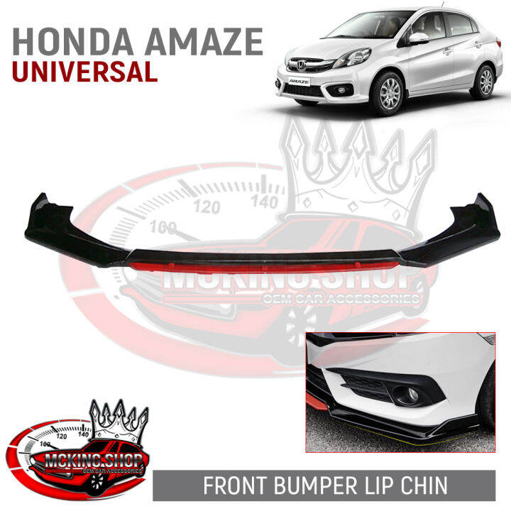 Honda Amaze Sedan 20182019 Universal Front Bumper Lip Chin Body Kit