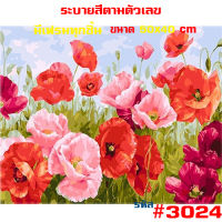 3024? ภาพวาด ภาพระบายสี ขึงเฟรมไม้ HOME DIY Paint By Numbers 50x40 cm สินค้าอยู่ไทย สินค้าพร้อมส่ง ขึงเฟรมไม้ ภาพวาดสีน้ำมัน ภาพระบายสีตามตัวเลข