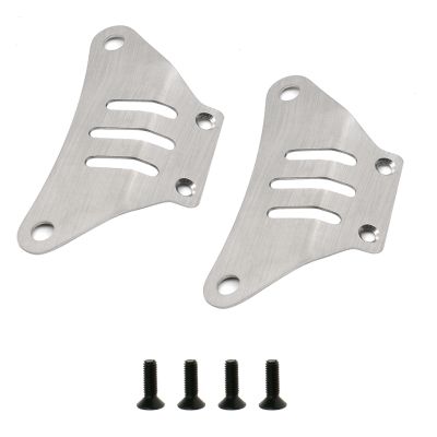 Stainless Steel Front and Rear Chassis Armor Gearbox Protector for Tamiya TT02 TT-02 1/10 RC Car Upgrades Parts