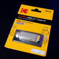 Kodak USB แฟลชไดรฟ์32กิกะไบต์64กิกะไบต์128กิกะไบต์ Type C 2 In 1 Pendrive โลหะ USB3.1 OTG ติดความเร็วสูง U-ดิสก์สำหรับมาร์ทโฟนแล็ปท็อปพีซี