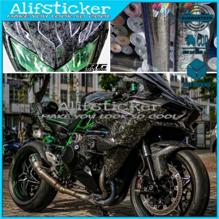 Sticker Skotlet Carbon Forged Stiker Karbon Composite Scotlet Carbon 6d