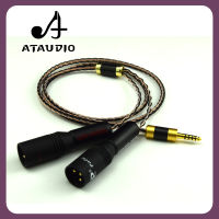 ATAUDIO Hifi 4.4มม. ถึง2XLR สายเคเบิลสำหรับโซนี่ WM1A/1Z PHA-1A/2A Z1R ความสมดุล4.4มม. เป็นสายอัพเกรด XLR คู่ชาย