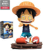 One Piece Star Eye Childhood Chicken Drumstick Luffy Finding Series รุ่น Q Childhood Luffy Decoration Hands