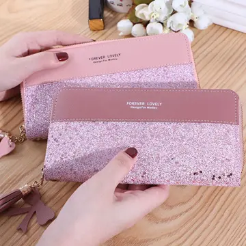 Kate Spade Pink Glitter Wristlet Pouch Wallet Purse | eBay