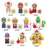 โมเดล Action FIGURE Anime MOC ซูเปอร์มาริโอ้โมเดล Bowser Yoshi Koopa อิฐบล็อกตัวต่อของเล่นสำหรับของขวัญวันเกิดสำหรับเด็ก