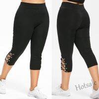 【hot sale】◙♈ D19 ?PLUS SIZE? Women Elastic Tight Fitting Sports Criss Cross Leggings