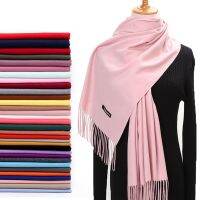 【Miki Xinyuan】2020 WomenScarf ผ้าพันคอแคชเมียร์แข็งหนาคอหัวอบอุ่น Beigecharpe