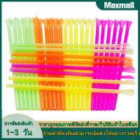 BPA Free Scoop Straw หลอดใช้แล้วทิ้งน้ำหนักเบาเหมาะสำหรับเครื่องดื่มมิลค์เชค