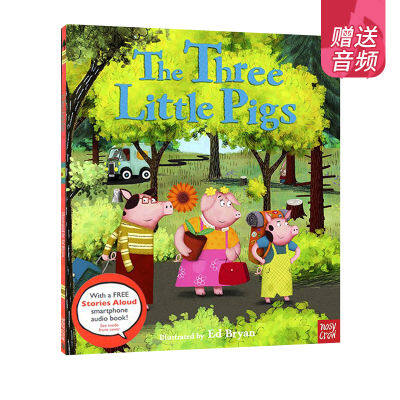 Original English fairy tales Three Little Pigs Three Little Pigs childrens English Enlightenment classic fairy tale picture book nosy crow stories aloud gives official audio