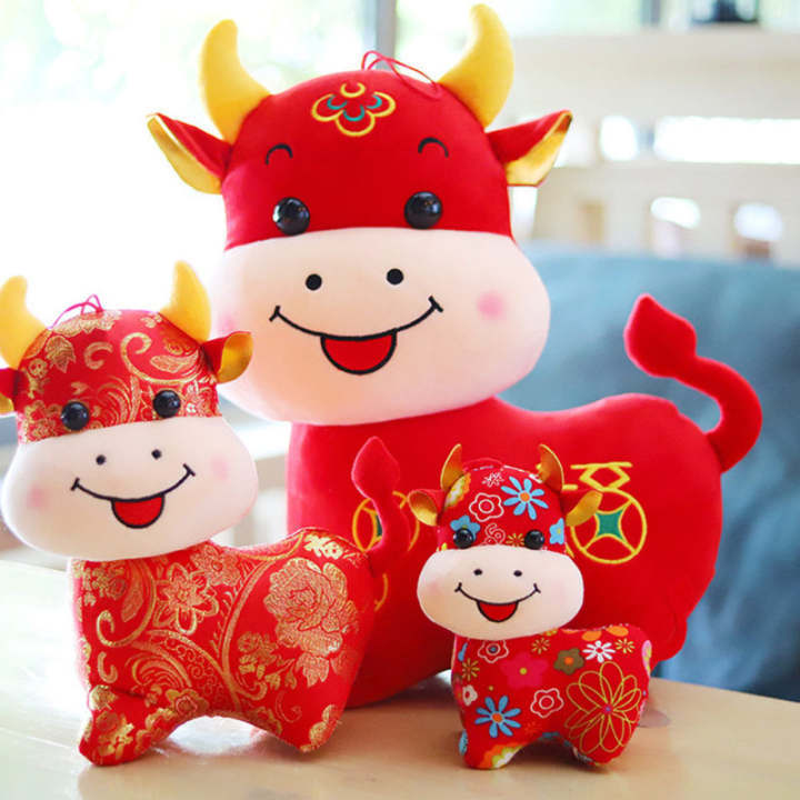 homemaxs-2pcs-chinese-zodiac-ox-cattle-plush-toys-new-year-mascot