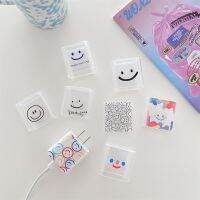 for iPhone iPad 18/20W US Standard Plug Charger Protector Case Soft TPU Cute Cartoon Smile Face Pattern Cover