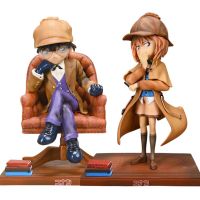 ฟิกเกอร์สะสมขนาด22ซม. ภาพอนิเมะ Conan Edogawa ตุ๊กตาขยับแขนขาได้ Kudou Shinichi/ Miyano Shiho Figurine ของขวัญโมเดลของเล่น