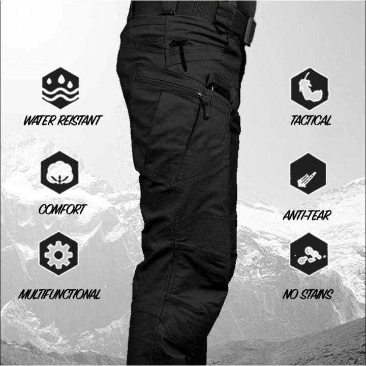 High Quality IX7 Men's Water Resistant Tactical Pants Army Cargo Pants ...