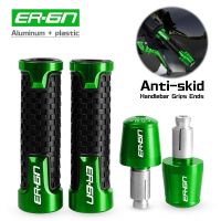 FOR KAWASAKI ER6N ER-6N 2006-2013 2014 2015 2016 2017 CNC Hndlebar Grips Ends Weight handle bar grip end Anti Vibration Silder