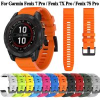 20mm 22mm 26mm Silicone QuickFit Watchband For Garmin Fenix 7X 7 7S Pro 47mm 51mm 6 6XPro 5 5X Plus Strap Wristbands Bracelet Straps