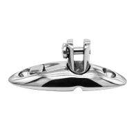 【LZ】djl074 Marine Grade Bimini Top 316Stainless Steel Swivel Deck Hinge with Removable Pin and Rubber Pad Deck Mount LX0E