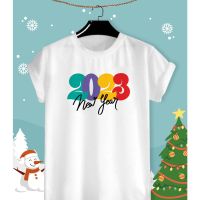 ราคาถูกเสื้อยืดลาย วันปีใหม่ 2023 PartyS-5XL