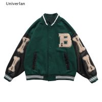 [Univerlan] Harajuku er Jackets Couple Baseball Jacket Autumn Uni Varsity Hiphop hot sell