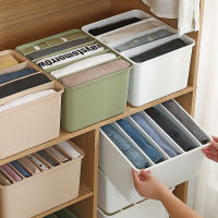 Pants Storage Box Plastic Storage Container Home Closet Organizer Box Layered Wardrobe Clothes Jeans Shirt Organizer Drawer