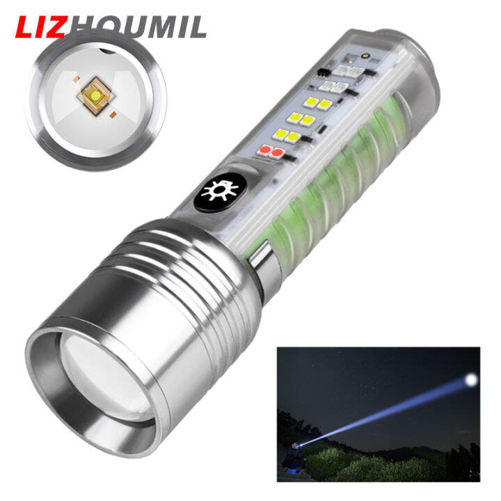 lizhoumil-พวงกุญแจซูมไฟฉาย-led-30w-พวงกุญแจไฟตรวจจับสีม่วงกันน้ำ-ipx4ซูเปอร์ไบรท์