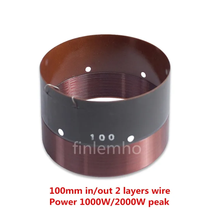 100mm Karaoke Speaker Voice Coil Home Theater System Bass Repair Kit In/Out Two Layers Wire