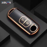 TPU แฟชั่นโครงเปลือกนอกเคส Kunci Remote Mobil สำหรับ Mazda 2 3 5 6 BL BM GJ Atenza Axela Demio CX-3 CX3 CX-5 CX5 CX7 CX-9ไร้กุญแจ CX8