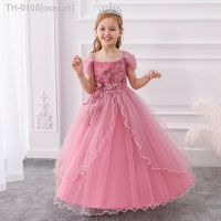 ஐ❉ஐ ocehrk Vestido de noite com flor para mulheres e meninas vestido luxuoso casamento dama honra piano festa aniversário rosa vermelho branco