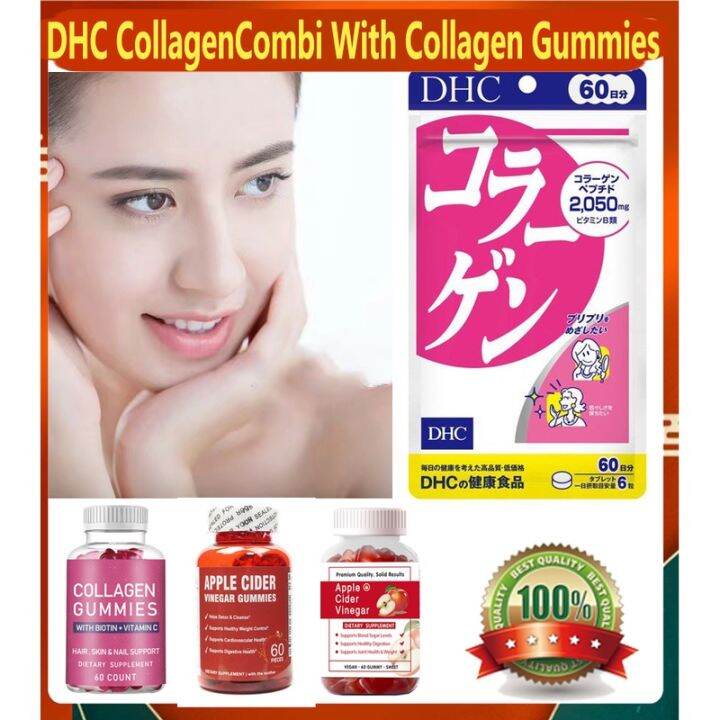 immediate delivery DHC Collagen Powder 60 Days Collagen Gummies Apple