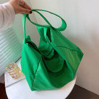 Large Capacity Nylon Big Shoulder Bag for Women 2022 Fashion Summer Travel Trends Handbags Green Good Quality