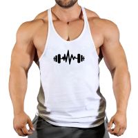 Brand gym Running cotton singlets canotte bodybuilding stringer tank top men fitness shirt muscle guys sleeveless vest Tanktop