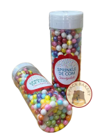 เม็ดน้ำตาลตกแต่งสีรุ้ง ขนาด 7มม / Sprinkle De Com Dextrose Colorful Ball 7mm / 120g