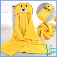 เสื้อคลุมอาบน้ํา ผ้าขนหนูลายการ์ตูน 70x100 cm Baby cartoon cloak