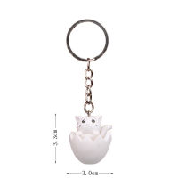 Women Gifts Ornament Car Key Rings DIY Bag Kawaii Lovely Animal EggShell Cat KeyChain Doll