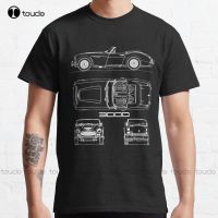 The 3000 Sports Car Blueprint Classic T-Shirt MenS Shirts Custom Gift Breathable Cotton Outdoor Simple Vintag Casual T Shirts