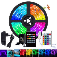 WIFI หลอดไฟ Led Strip RGB ไม่กันน้ำ5เมตร10เมตร15เมตร DC12V SMD 2835โคมไฟที่มีความยืดหยุ่นเทปไดโอดตกแต่งห้องนอนทีวีแสงไฟ