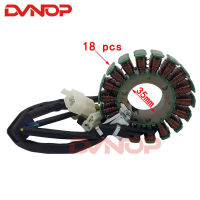 = {: รถจักรยานยนต์ GS125 18เสา5ลวด Magneto Stator Coil Generator สำหรับ Suzuki 125cc GN GS 125ภายในโรเตอร์จุดระเบิดเท้า Starter