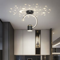 Nordic modern luxury room ceiling chandelier aisle lamp corridor lamp star projection lamp porch cloakroom balcony ceiling lamp