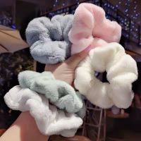 【CW】 2022 New Soft Girls  39; Pompom Hair Ties Elastic Band Ropes Accessories Headwear