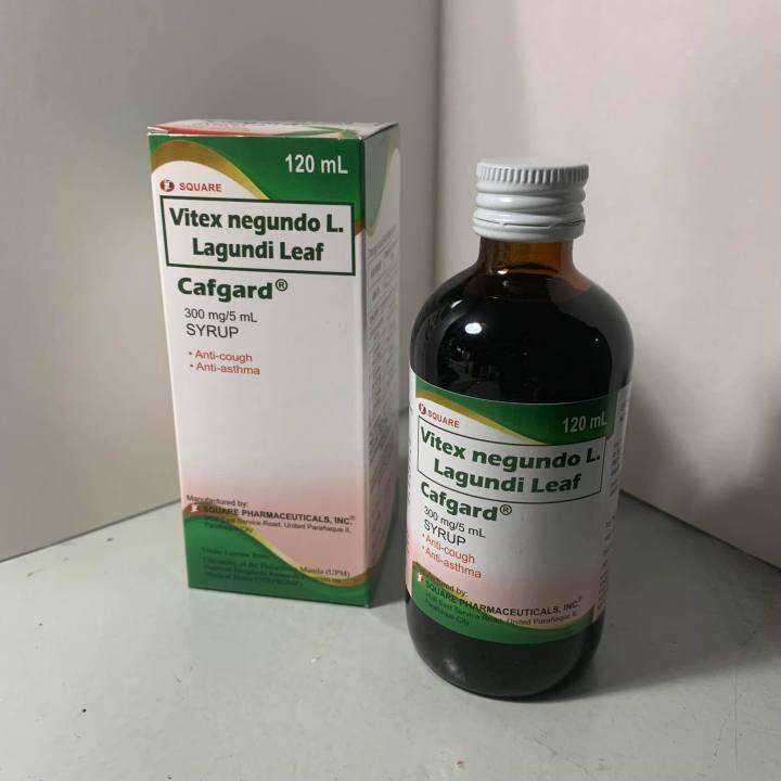 Cafgard Lagundi Leaf Syrup 120 mL bottle 300 mg / 5 mL Anticough Anti